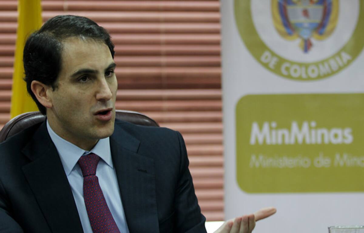 El ministro de Minas y Energía, Tomás González. COLPRENSA