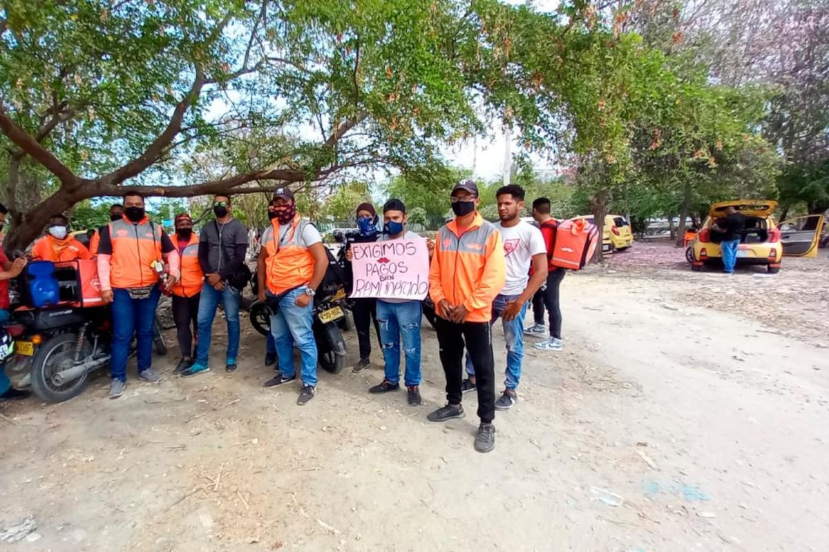 Rappitenderos de Cartagena protestan nuevamente por pedidos “mal pagos”