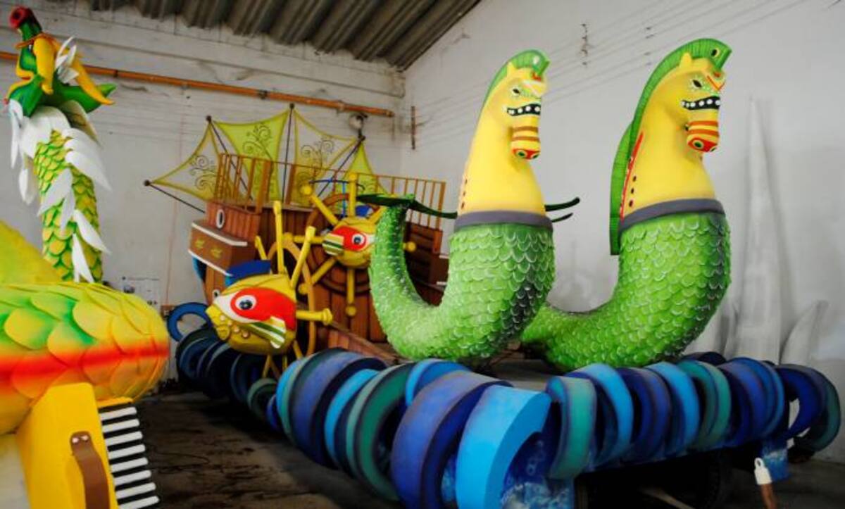 Carroza Fantasía del Mar. Cortesía QHubo Barranquilla