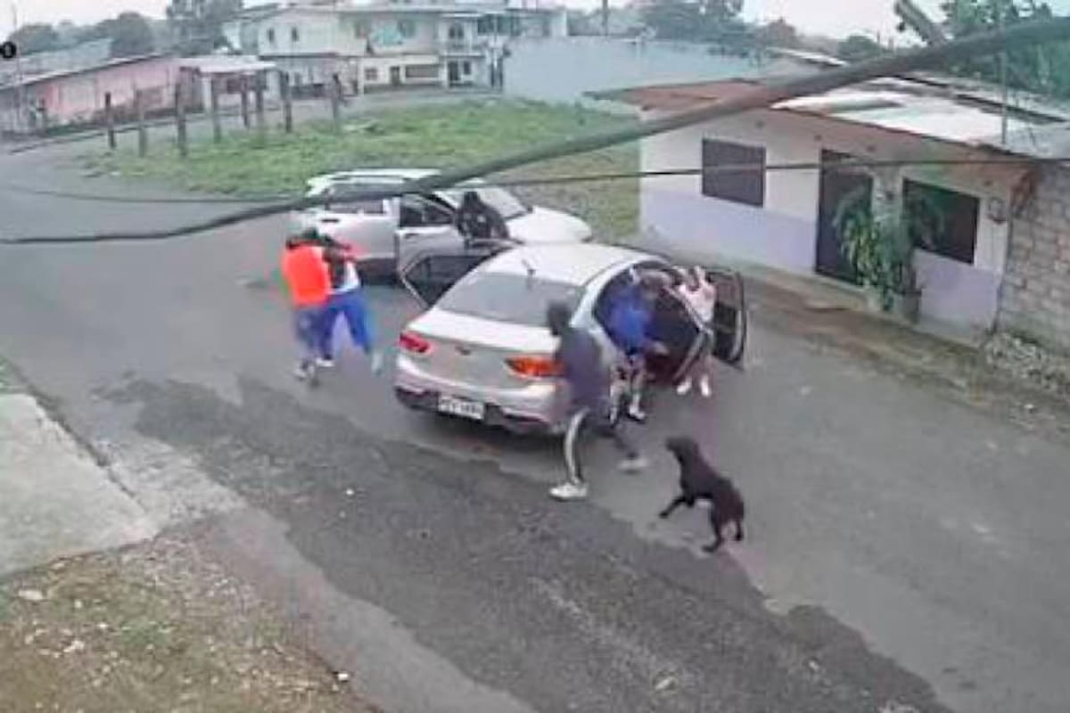 Cámaras grabaron el secuestro de una niña en Ecuador