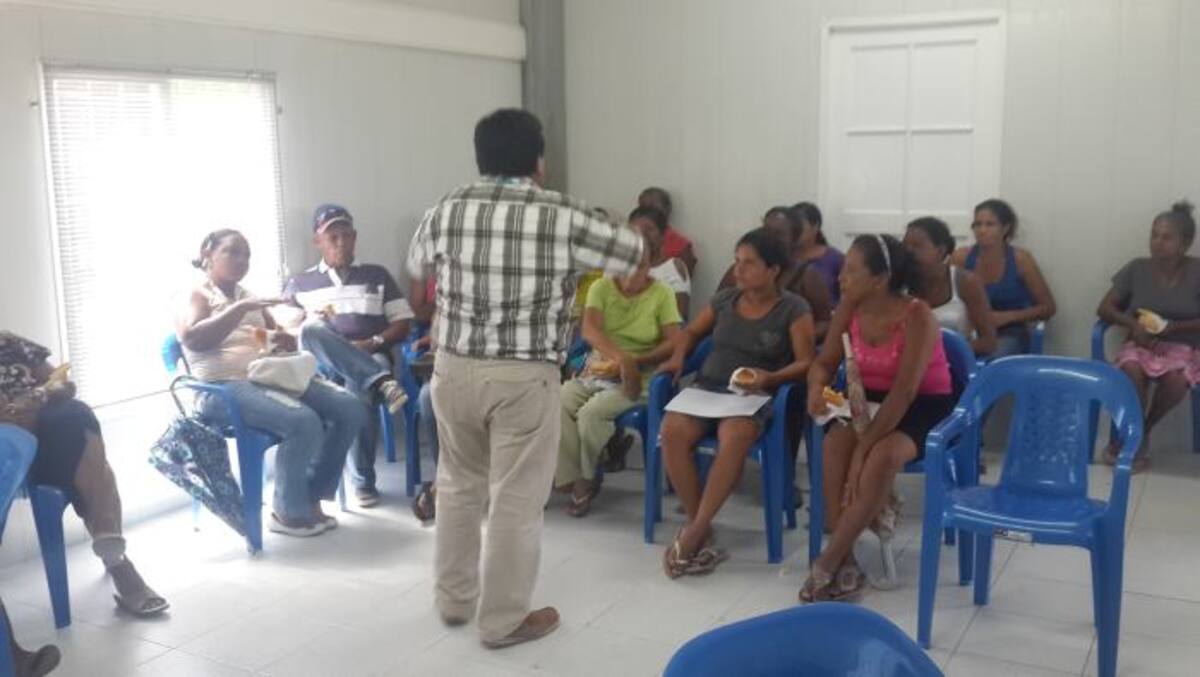 Aspecto de la jornada conciliación desarrollada recientemente en el barrio Ciudad Bicentenario.