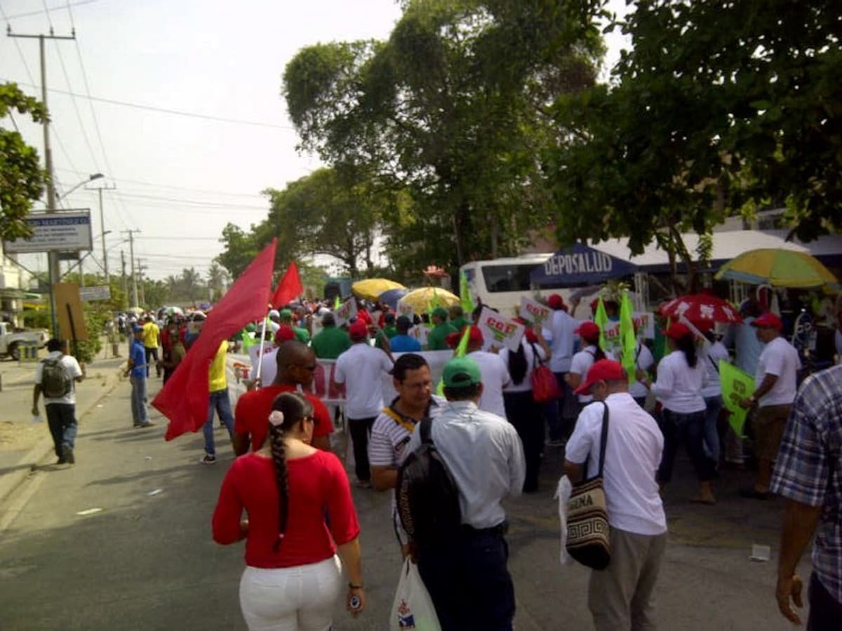 Marcha del Día del Trabajo en Cartagena Mónica Casilla López - eluniversal.com.co