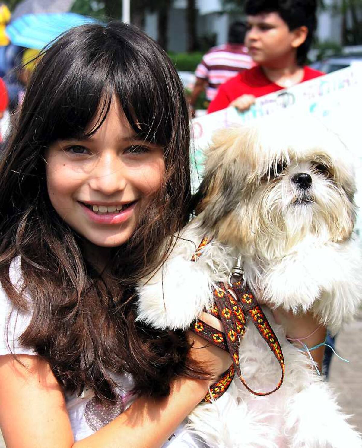 Cristina Chapman, con su mascota Luna. Fotos / Maruja Parra / El Universal