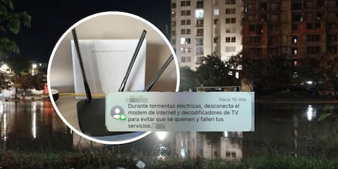¿Es malo tener conectado el módem del internet mientras llueve? Te explicamos