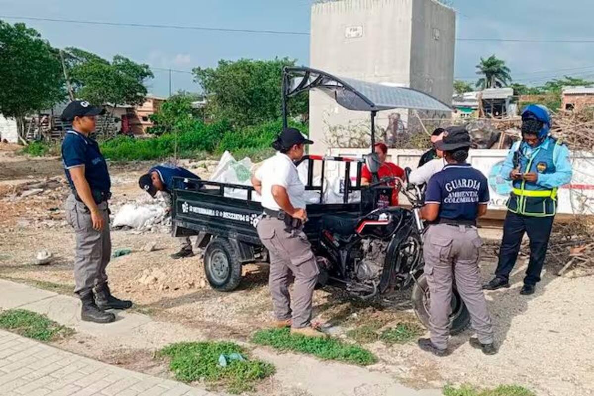 Sancionado por arrojar escombros en límites de la Ciénaga de la Virgen