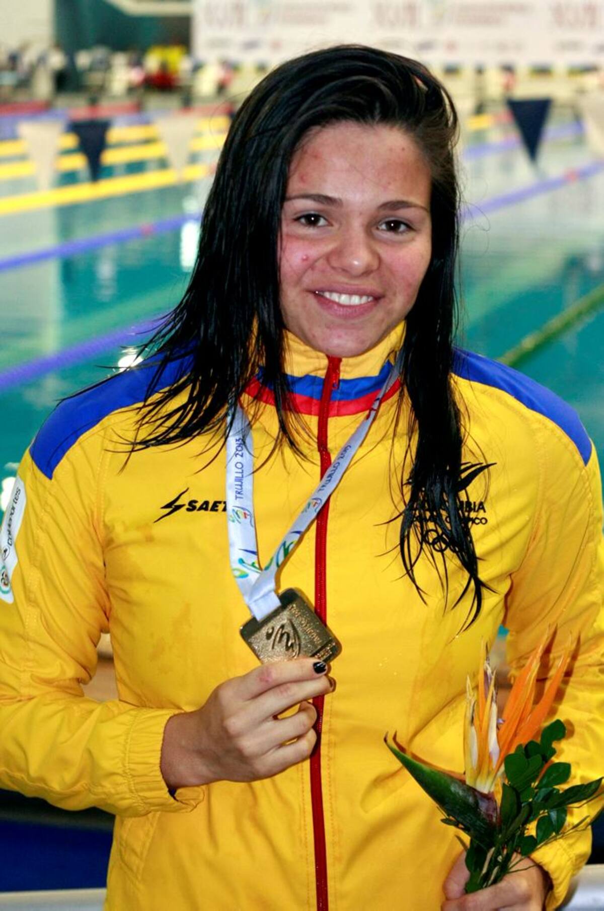 Salomé Vélez, nadadora colombiana. COLPRENSA