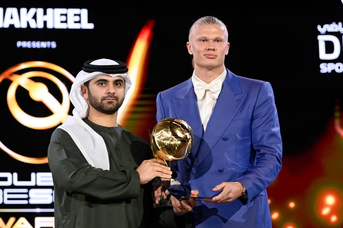 ¡Merecido! Erling Haaland gana los Premios Globe Soccer