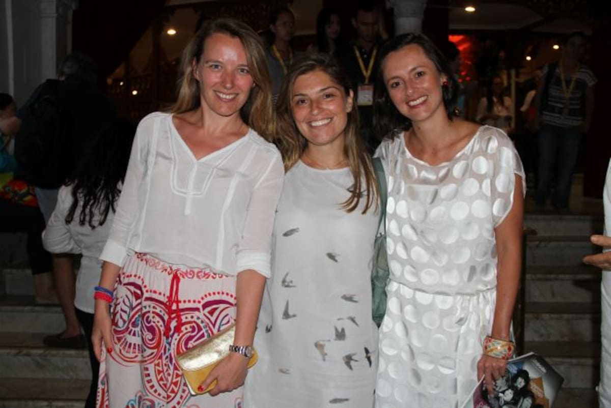 Agnes de T'Serclaes, Marina Montoya y Camila Cardeñosa. ZENIA VALDELAMAR - EL UNIVERSAL