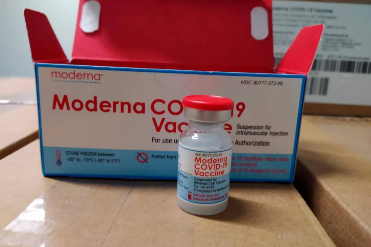 Se reactivarán las primeras dosis, Cartagena recibe vacunas de Moderna