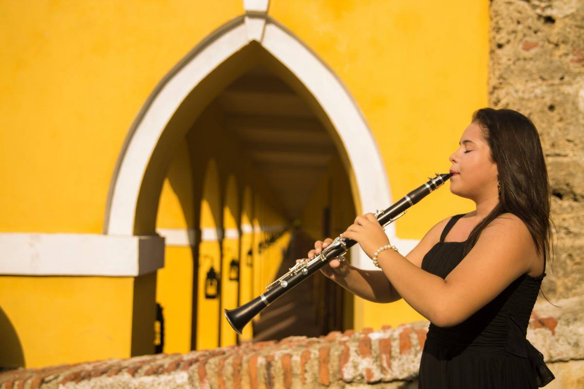 Cuarteto de Clarinetes de Comfenalco, en los 488 años de Cartagena