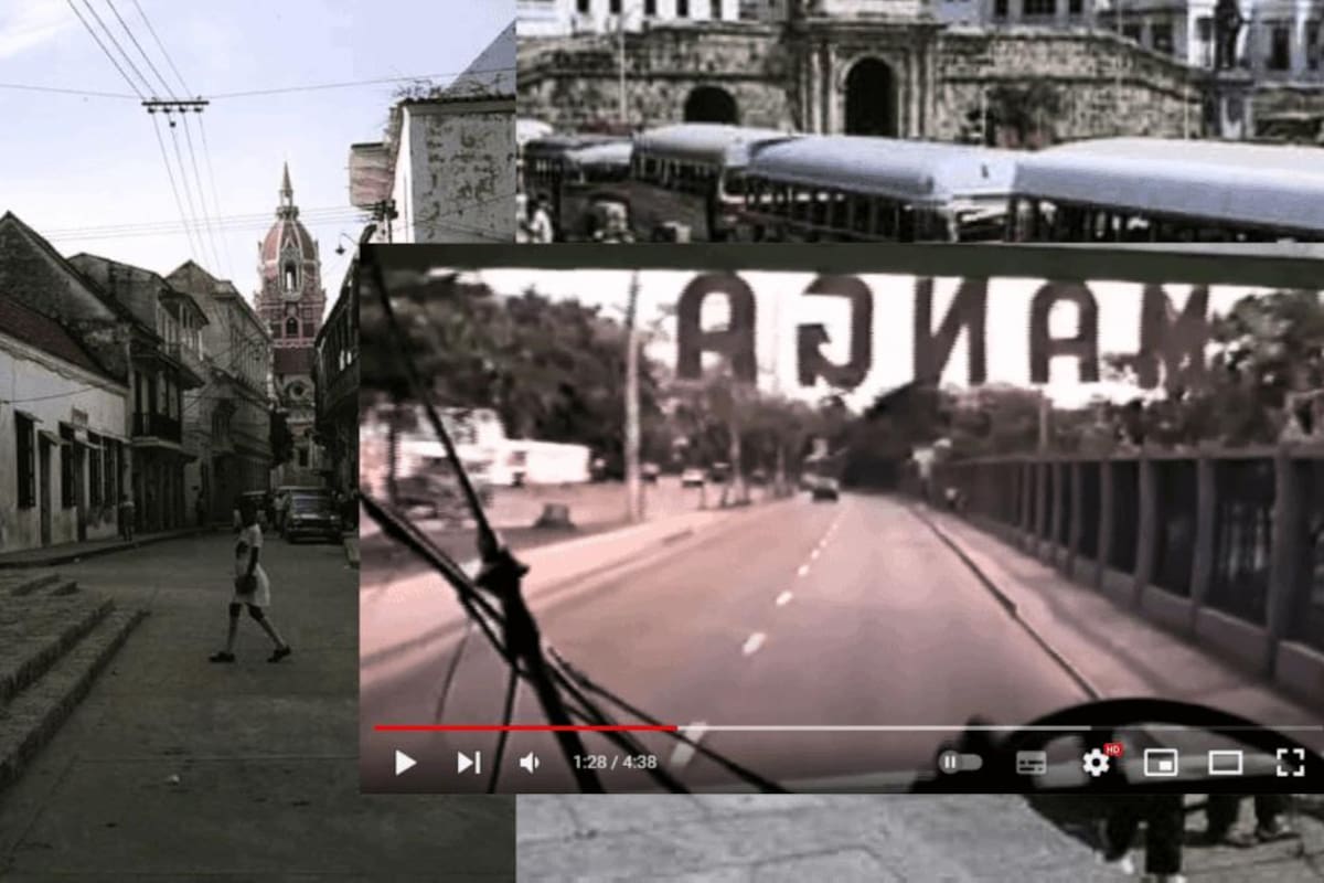 El video grabado en 1992 que muestra trayecto de Bocagrande al Centro en bus