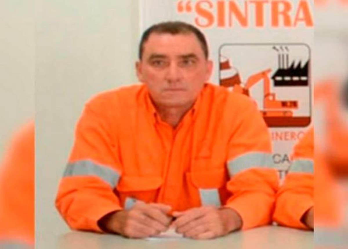 Robert Jaraba Arroyo, directivo sindical de Cerro Matoso. CORTESÍA.