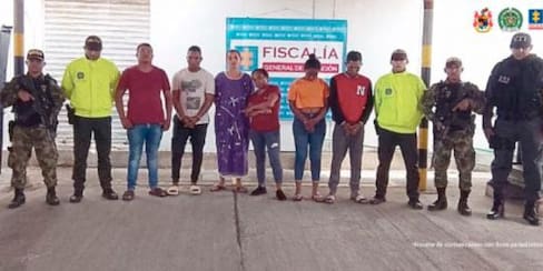 Presuntos extorsionistas del grupo criminal ‘Los del Toro’ son llevados a prisión