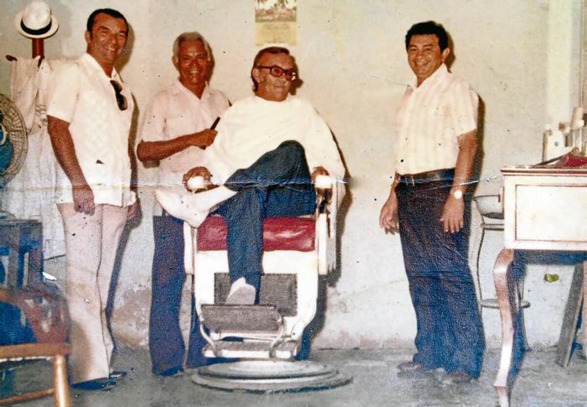 En el siglo pasado, las barbe-rías en Sincelejo eran tam-bién lugares de encuentro de amigos. Santiago Pérez.