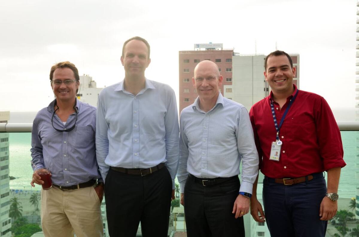 José Morantes, Federico De Vries, Olaf Hektoen y Marino Ayazo.