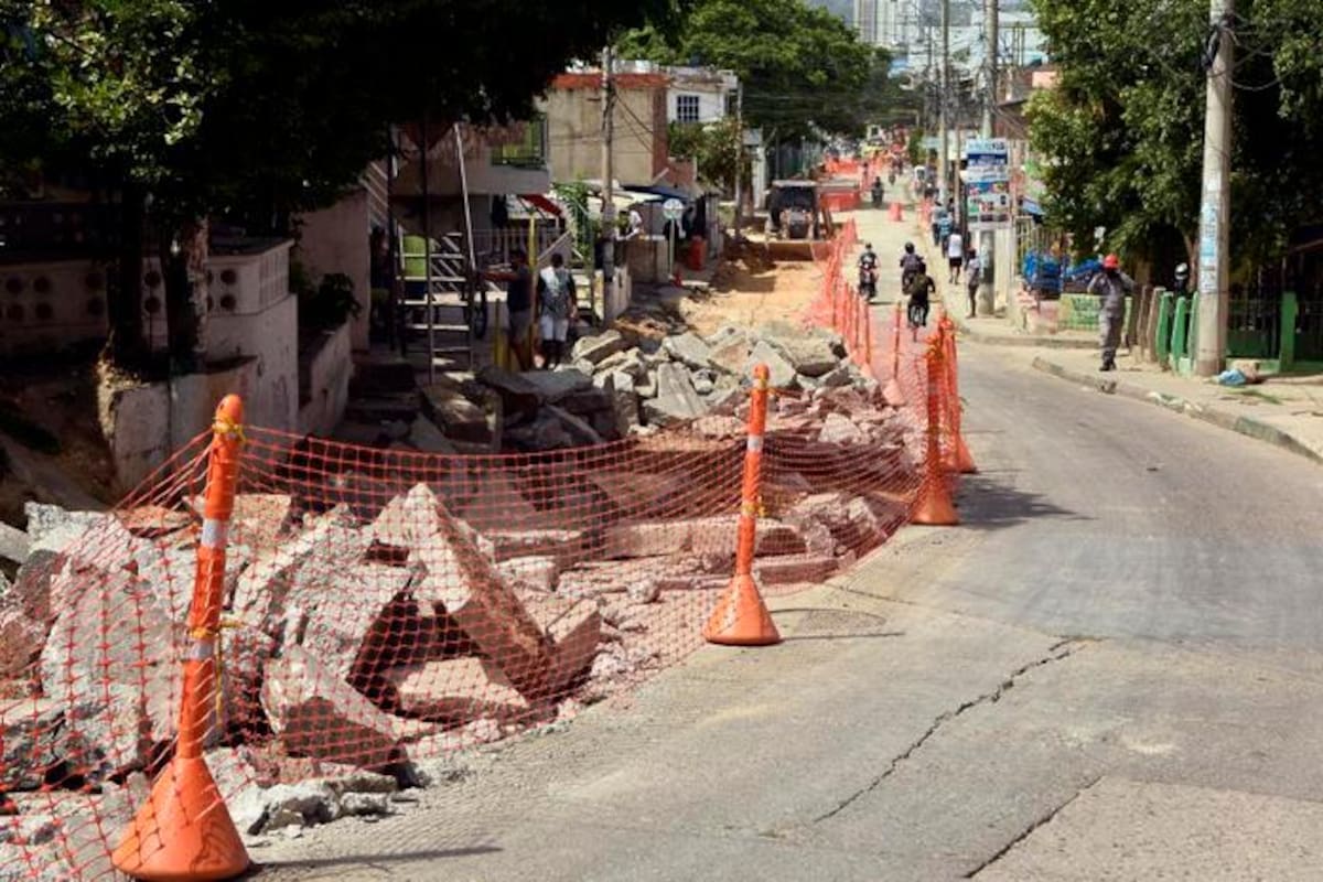 Transcaribe reactiva obras en la diagonal 30 de La Campiña