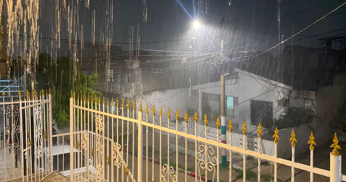 Sábado lluvioso en Cartagena: reportan fuerte aguacero en sectores de la ciudad
