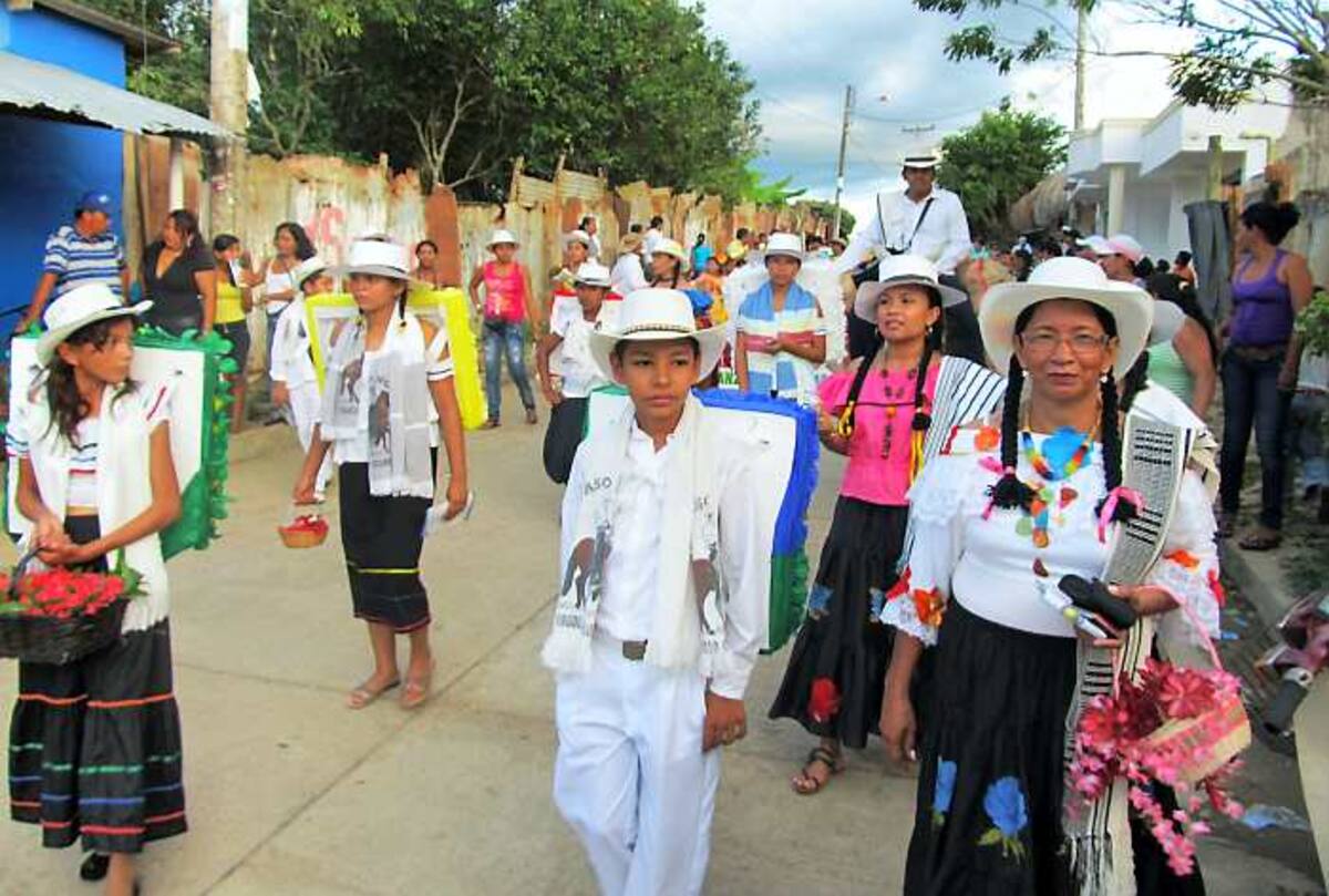Muestra del desfile de silleteros.