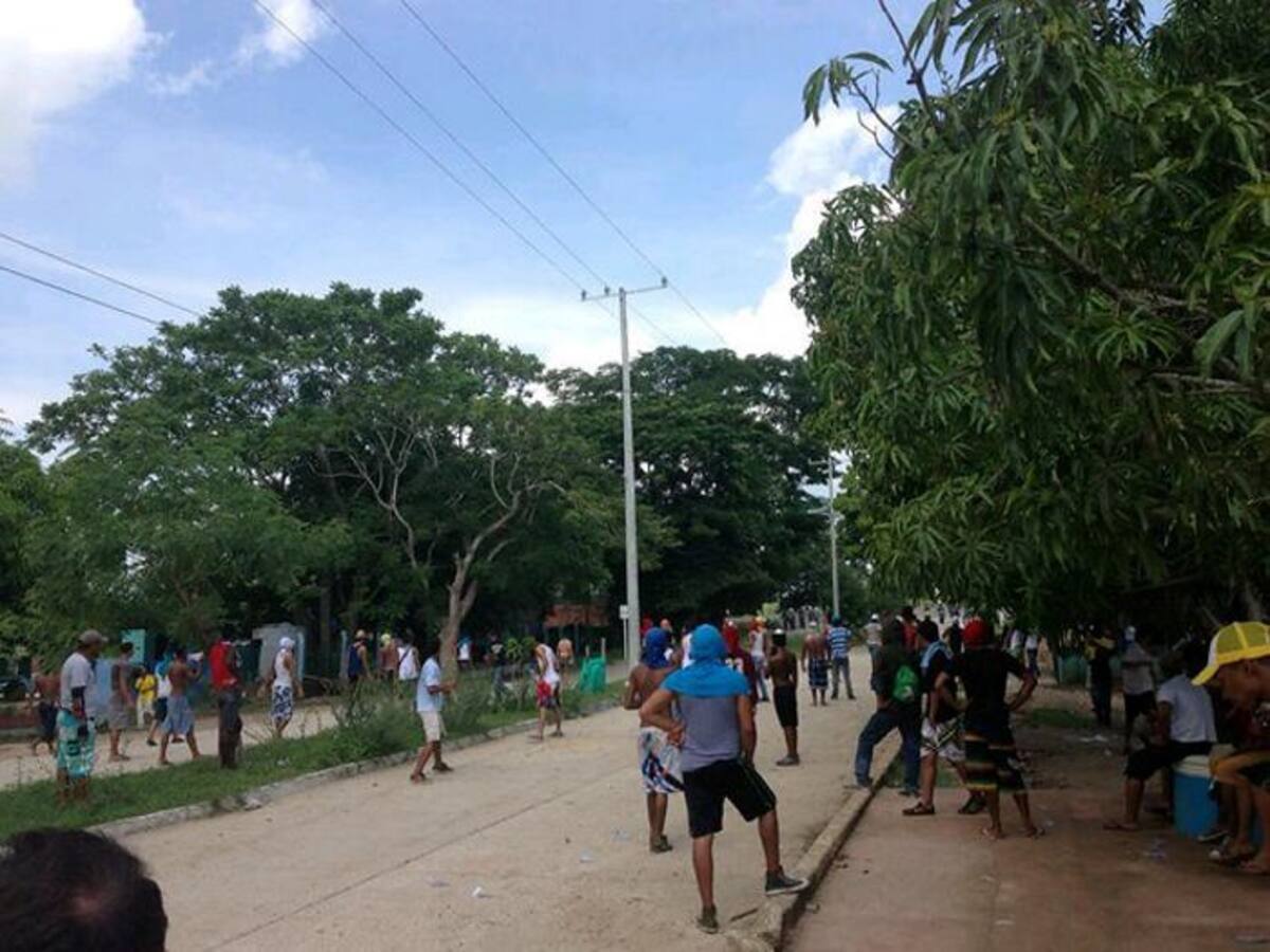 Enfrentamiento entre la Policía y campesinos en Campo de la Cruz, Atlántico. Juan Manuel Cantillo Arrieta