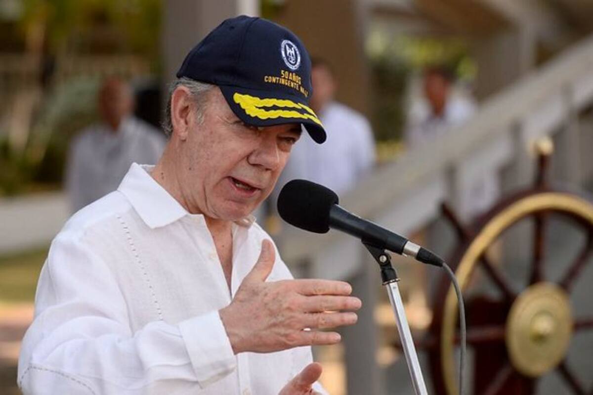 Juan Manuel Santos, presidente de la República. Colprensa.