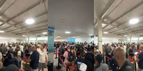 Video: reportan largas filas en el Aeropuerto de Cartagena; Migración explica qué está pasando