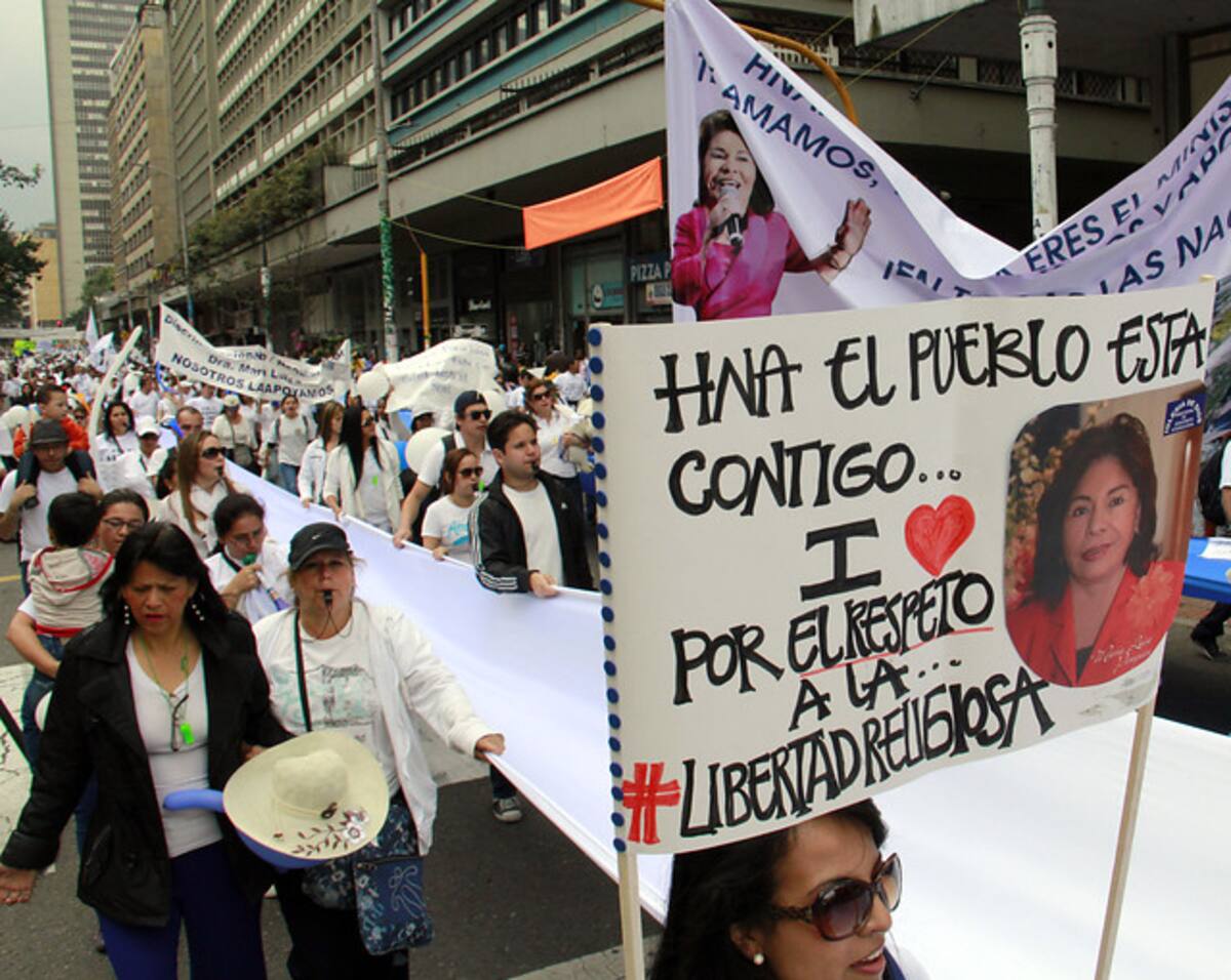 La líder de la iglesia de Dios Ministerial de Jesucristo Internacional, María Luisa Piraquive, respondió a los señalamientos en su contra por lavado de activos Colprensa