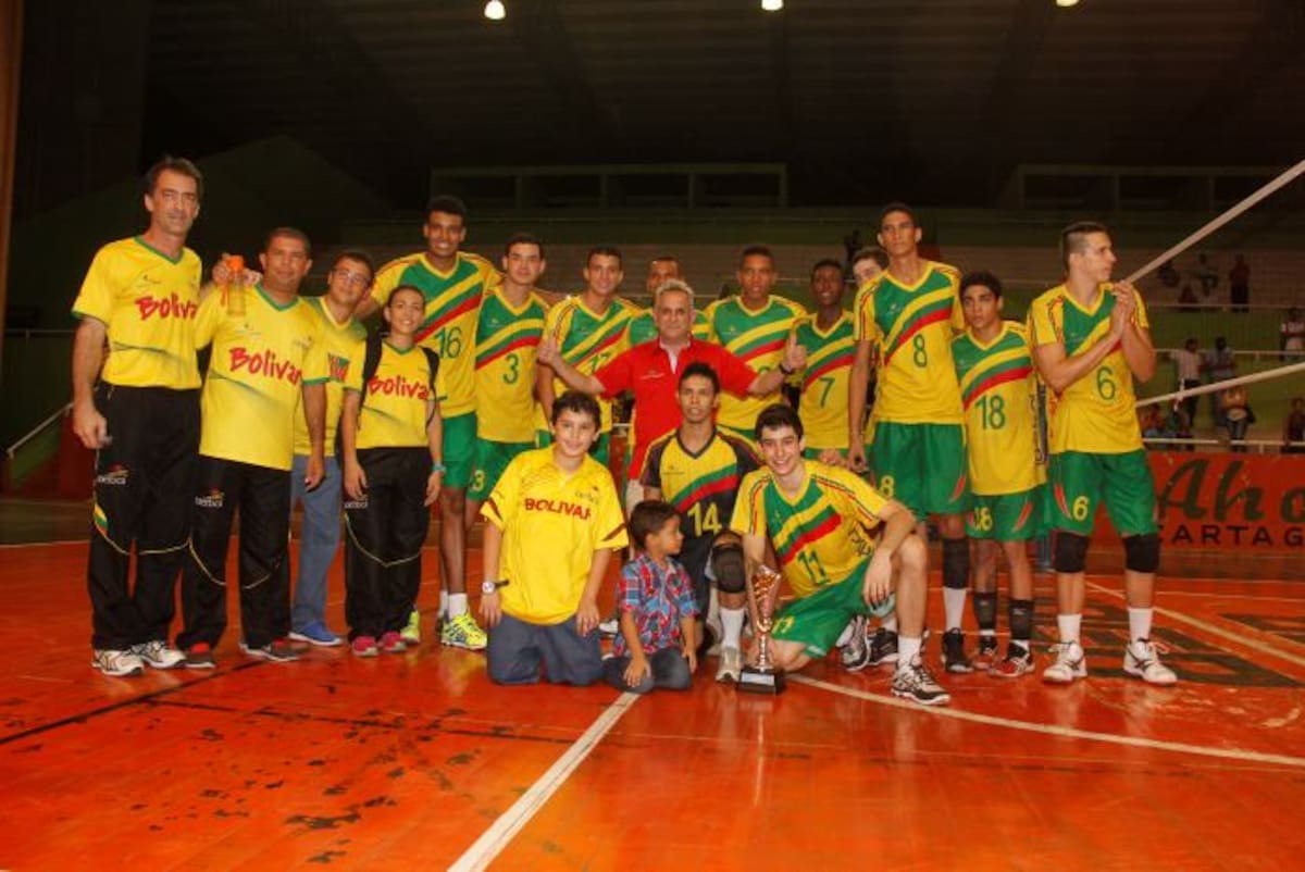 Bolívar, campeón del Nacional de Voleibol. KAILLINE GIRALDO /El Universal /
