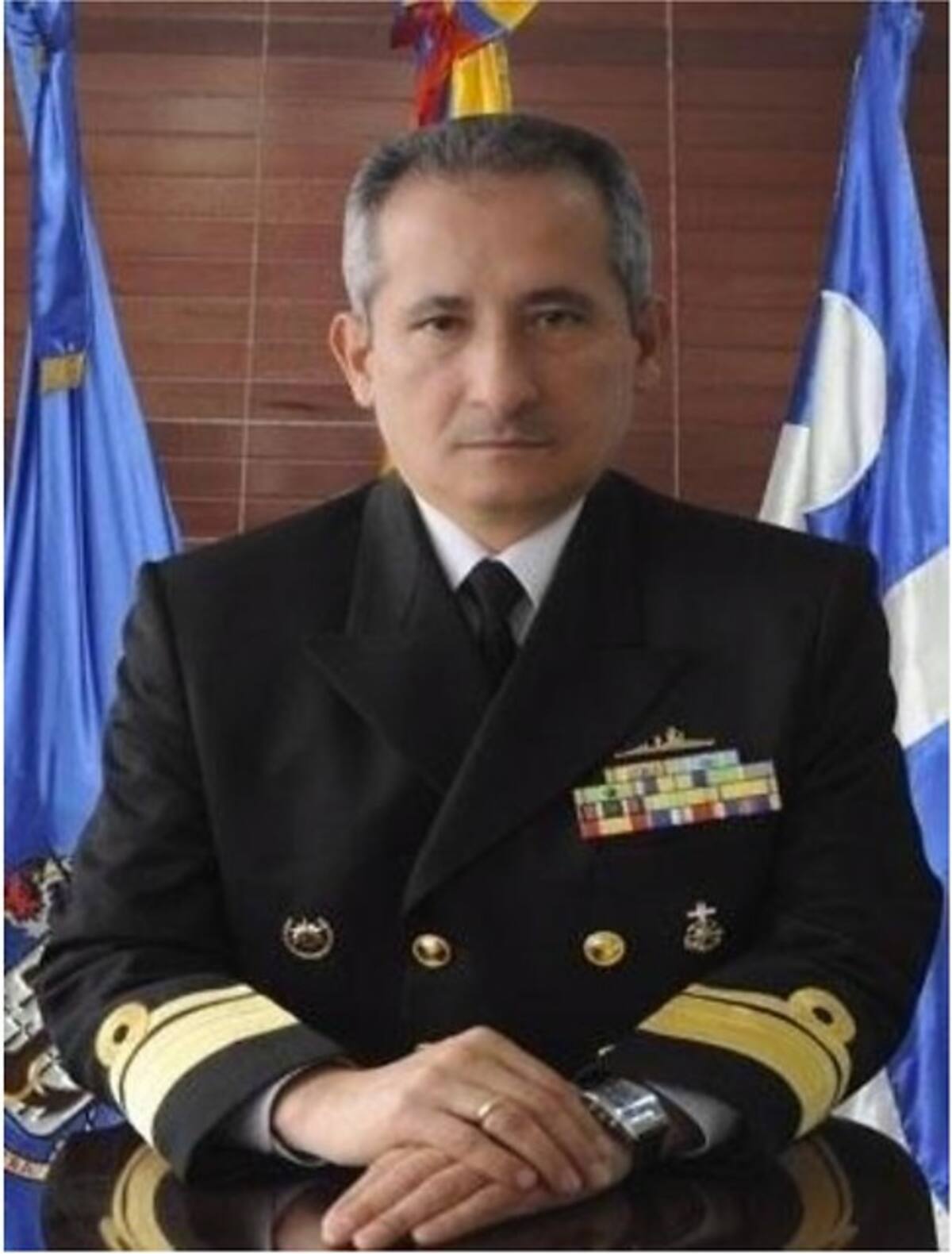 Vicealmirante Evelio Ramírez, comandante de la Armada Nacional.