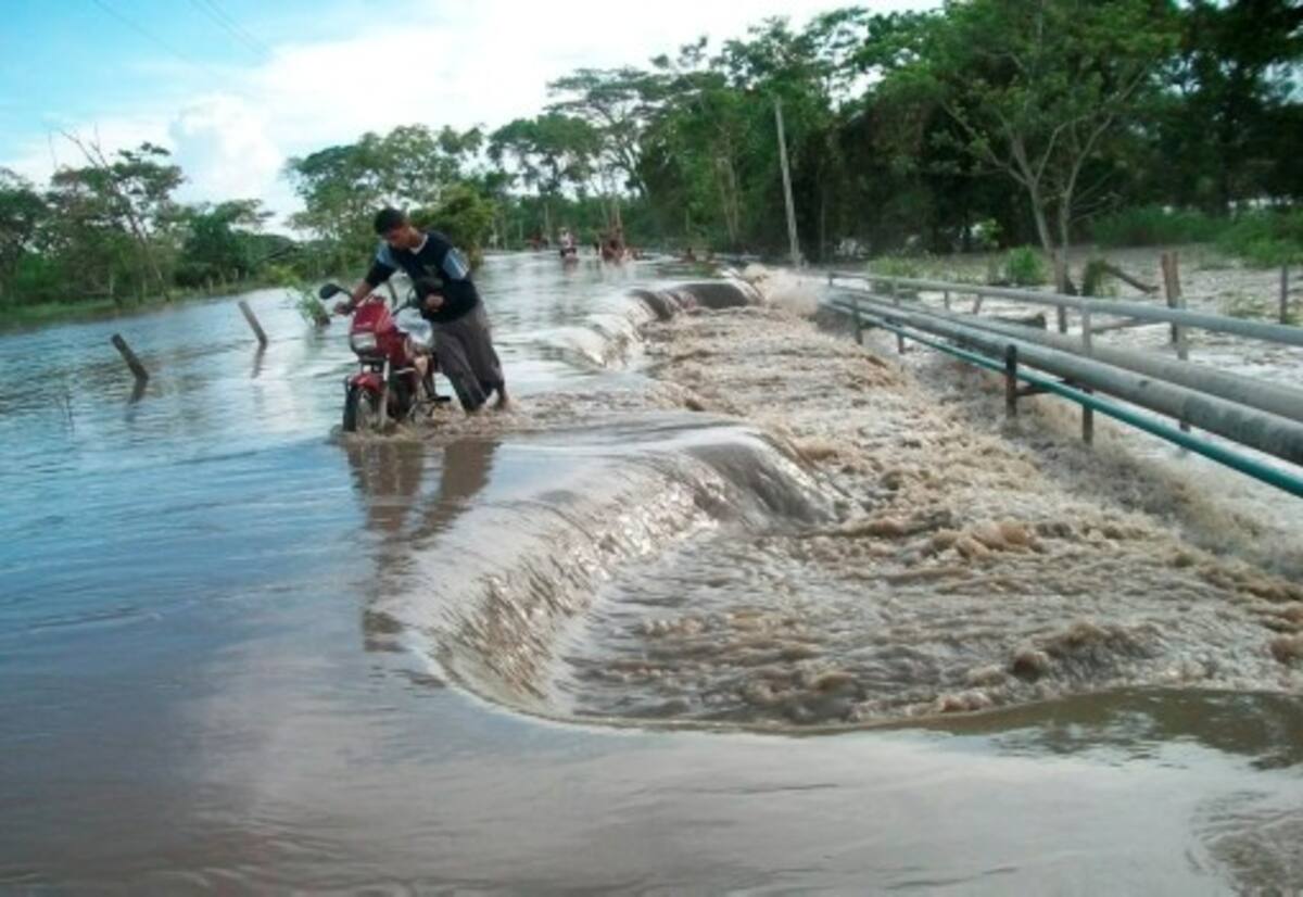 Cantagallo se inundó este año el pasado 17 de abril. Es la segunda inundación que sufre en menos de 6 meses. CORTESÍA: ESSA