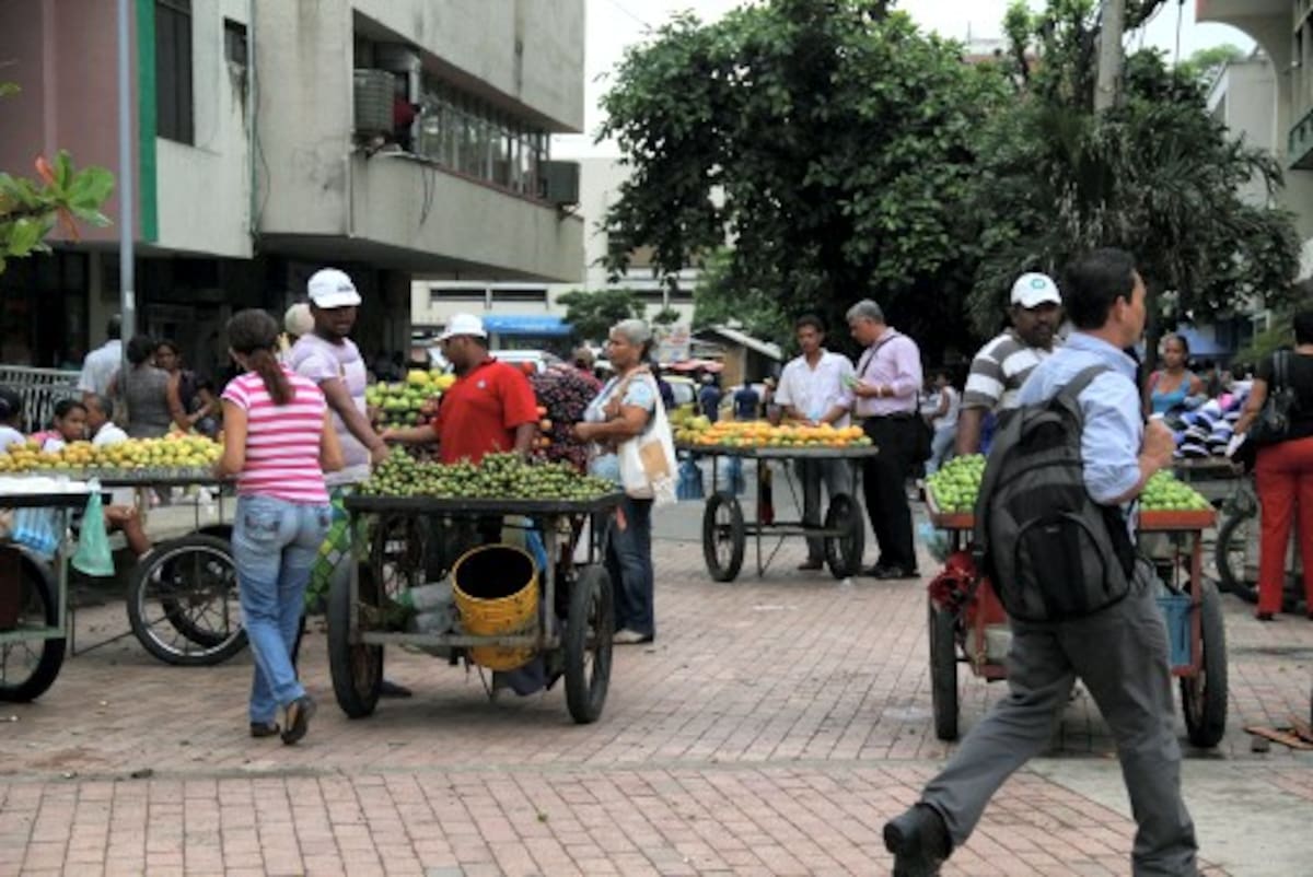 El Gerente de Espacio Público dice que muchos de los vendedores informales vienen por temporadas a Cartagena, especialmente los de frutas y verduras que ofrecen productos según la cosecha de cada período. ÓSCAR DÍAZ – EL UNIVERSAL