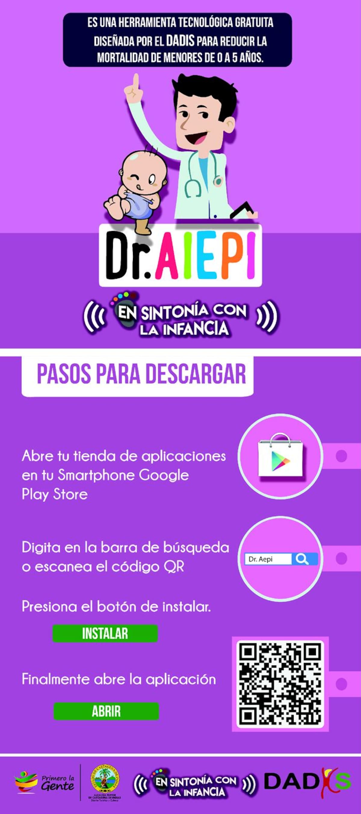 Por medio del Programa de Infancia del DADIS, AIEPI realizamos actividades lúdicas en Cartagena y en los corregimientos.