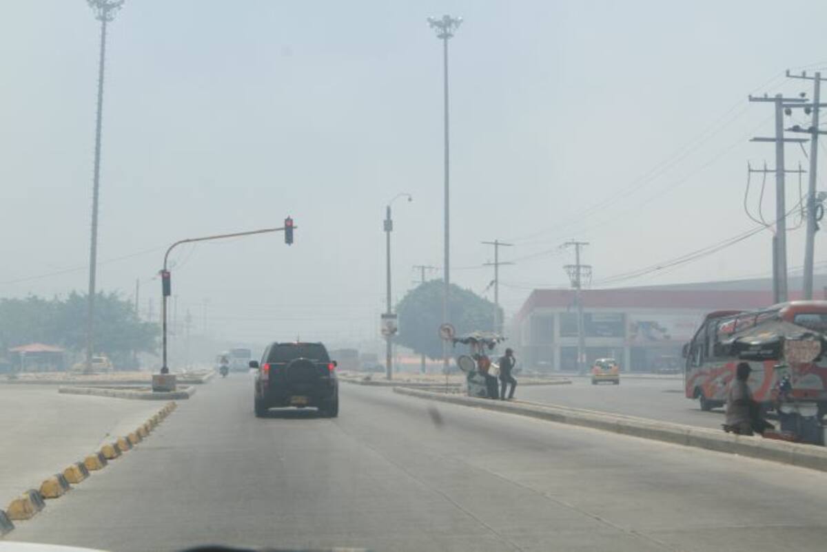 La humareda fue constante en los sectores aledaños al incendio. JULIO CASTAÑO - EL UNIVERSAL