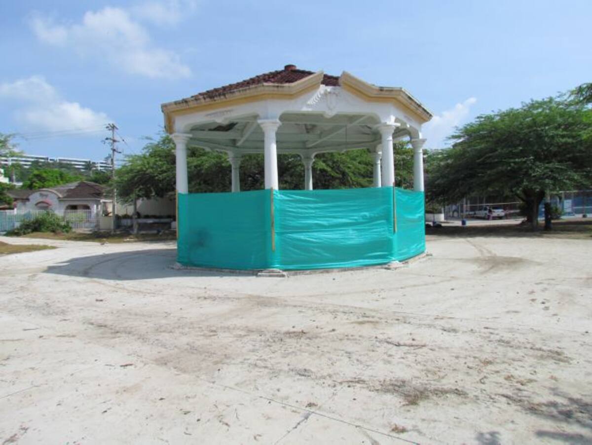 Los trabajos en el parque de Los Leones se realizan en dos etapas. En la primera se invirtieron 55 millones de pesos. CORTESÍA