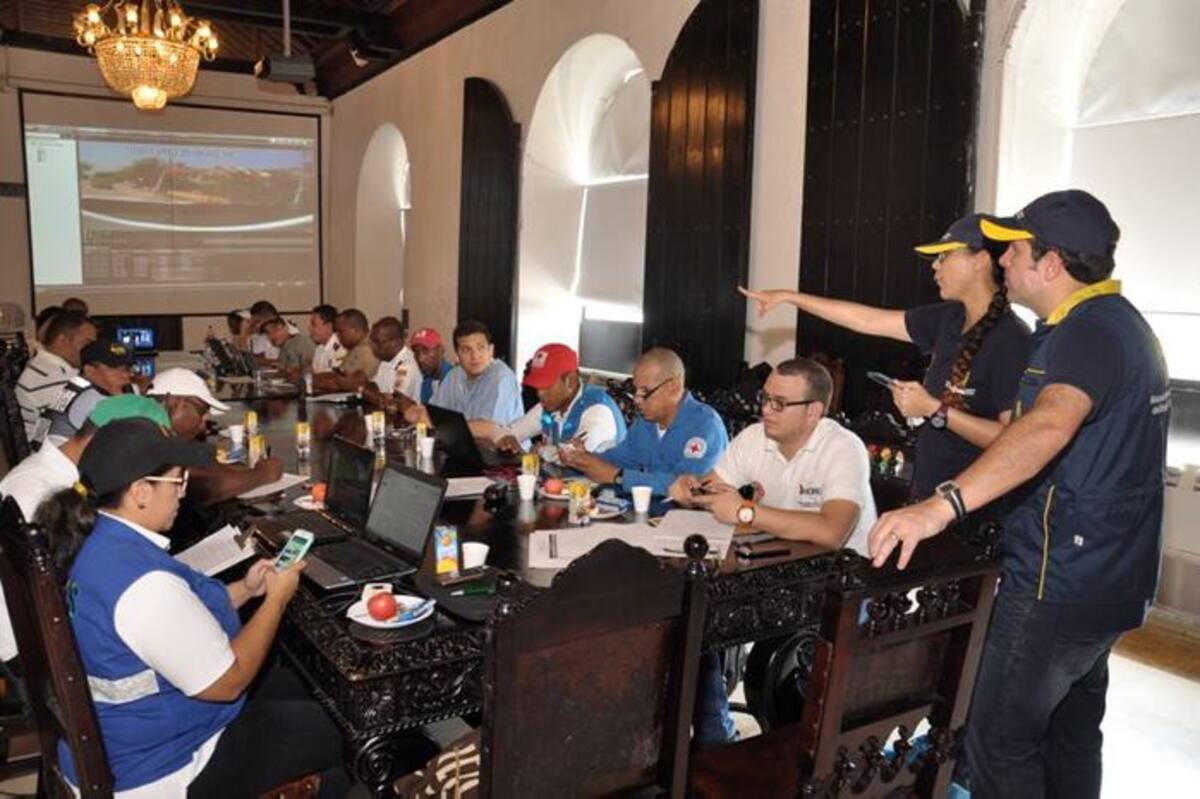 La Sala de Crisis del Distrito se activó a las 10 de la mañana ante la alerta por un supuesto temblor. Foto: Cortesía