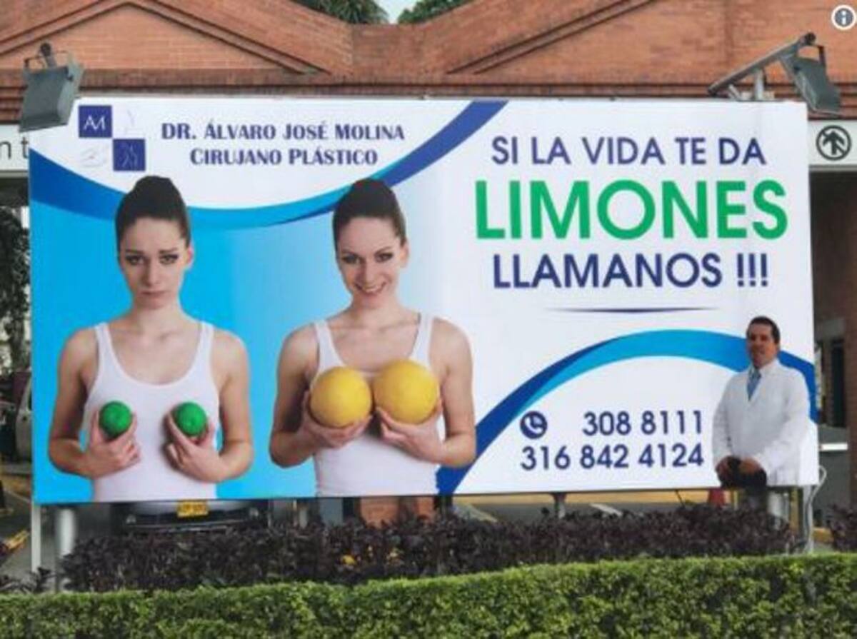 Esta es la publicidad que genera rechazó en algunas mujeres de la sultana del Valle. Colprensa.