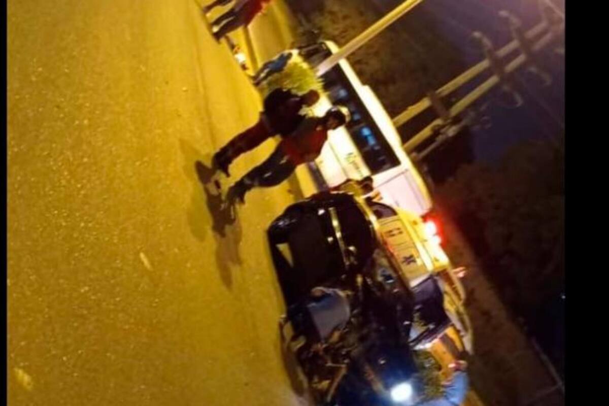 Vía Mamonal: mueren un hombre y una mujer en choque entre carro y moto