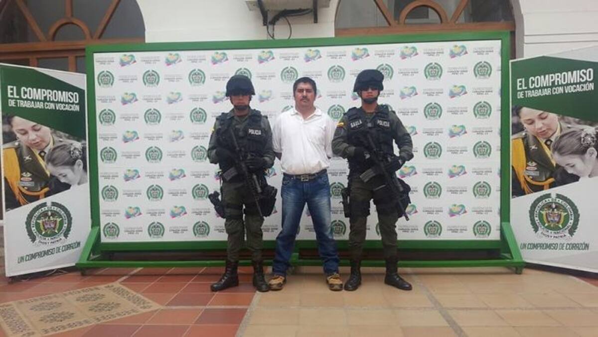 Jesús Fernando López Bolaños, capturado. Colprensa.