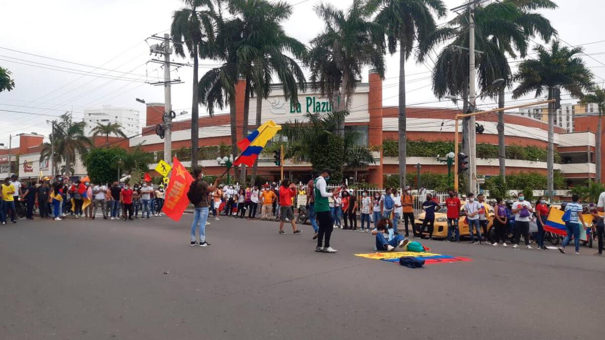 La marcha de los estudiantes en el SAO. // Luis Herrán.