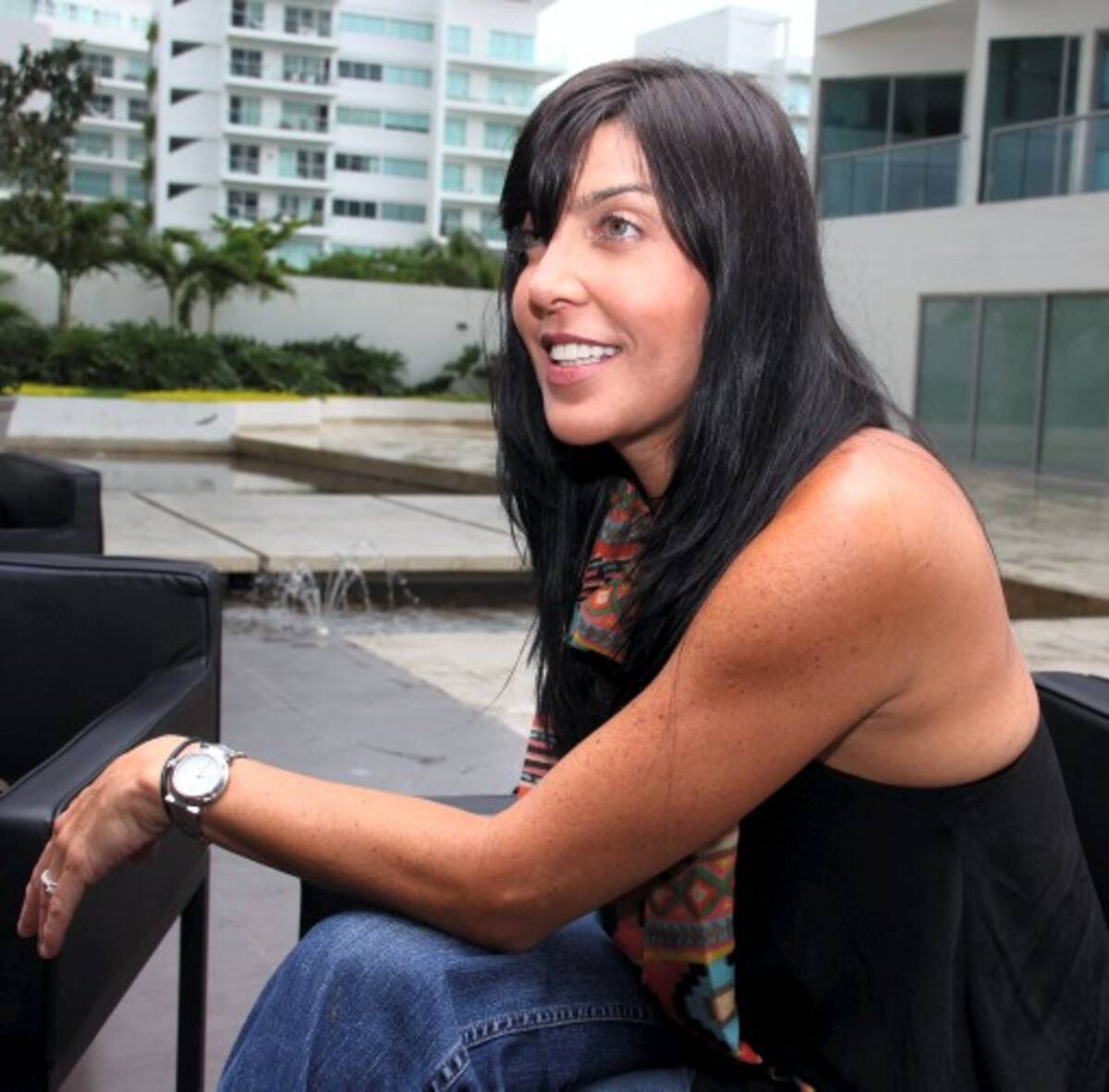 Isabelle Santo Domingo, en su visita a Cartagena.