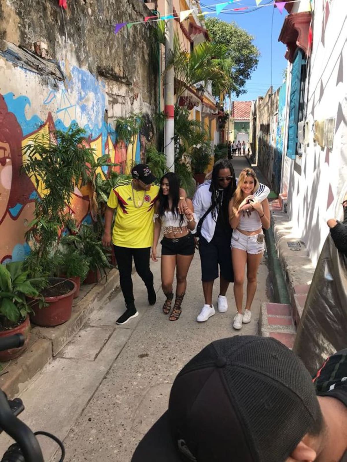 Imágenes del video en calles del Centro Histórico. CORTESÍA.