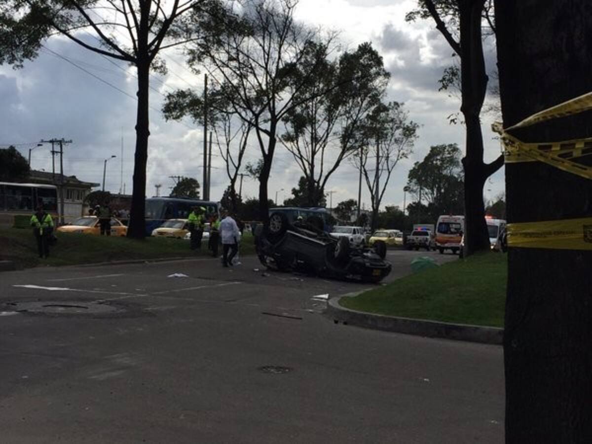 Accidente de tránsito en el que falleció la actriz.