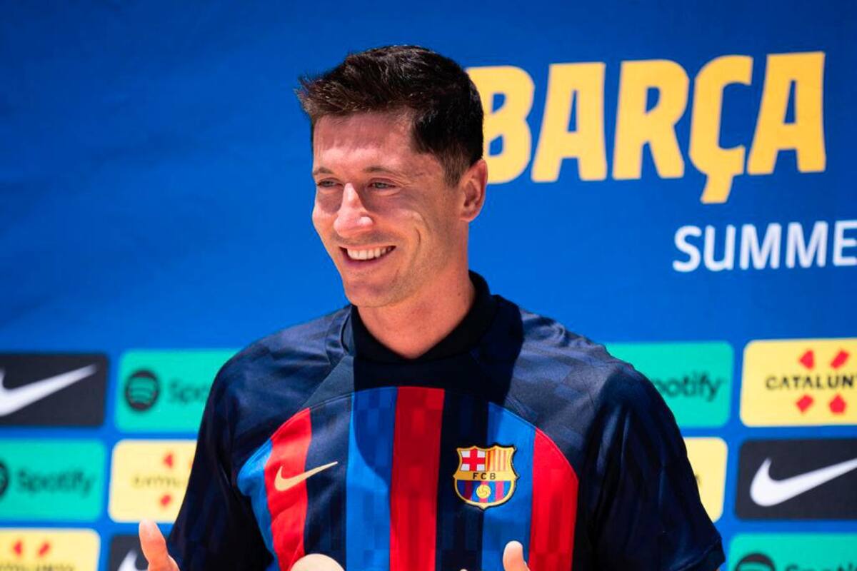 Barcelona presentó oficialmente a Robert Lewandowski