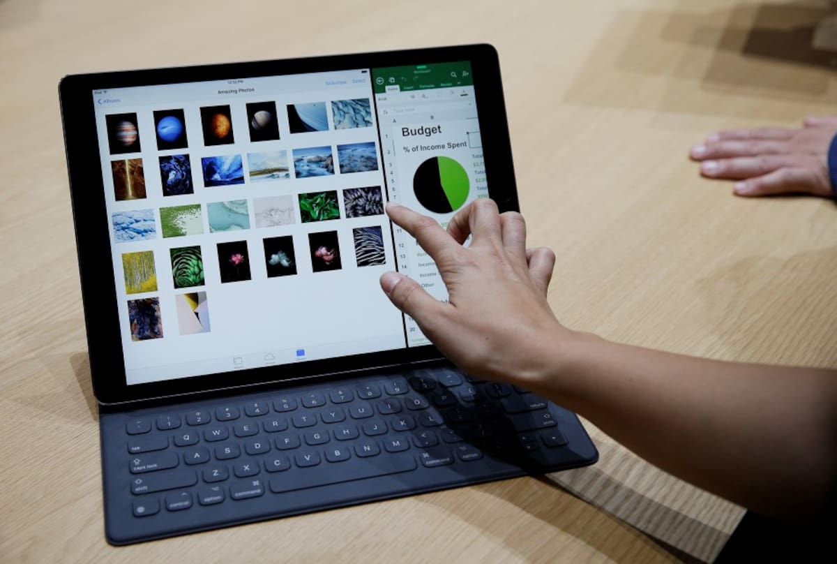 En el evento de hoy también lanzaron un nuevo teclado adaptable al iPad Pro. AP Eric Risberg