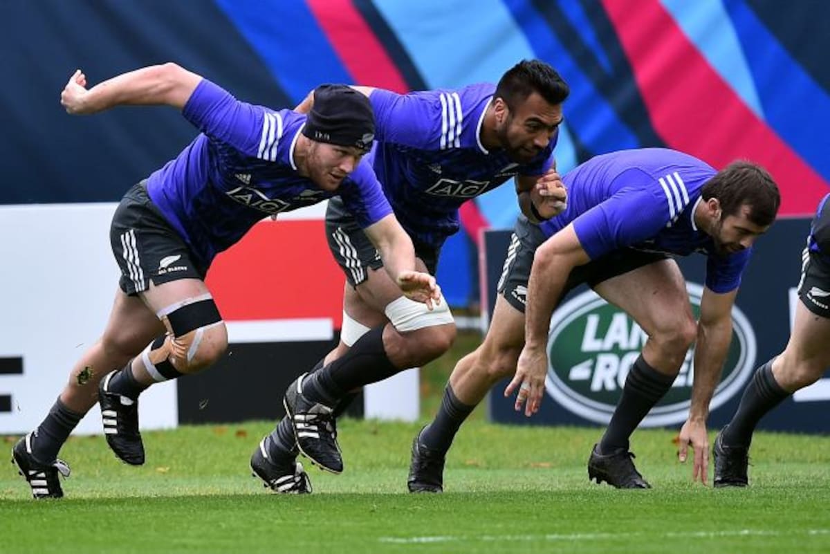 Nueva Zelanda está lista para afrontar la final del Mundial de rugby. AFP GABRIEL BOUYS