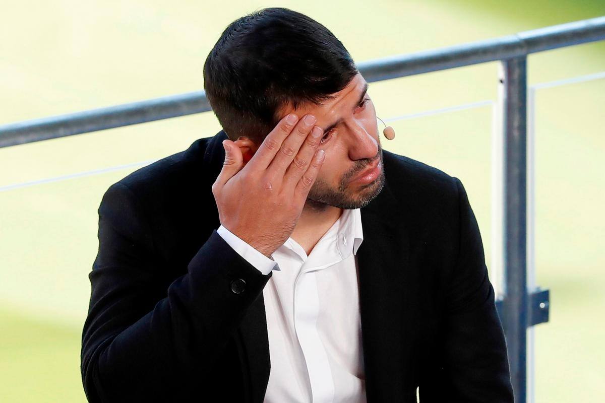 Video: Agüero anunció su retiro del fútbol entre lágrimas