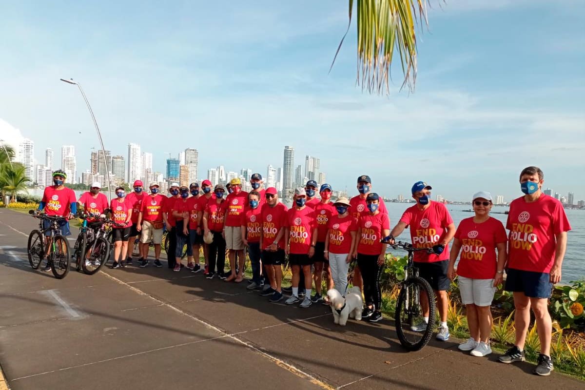 Club Rotario de Cartagena camina para decir “fin a la polio”