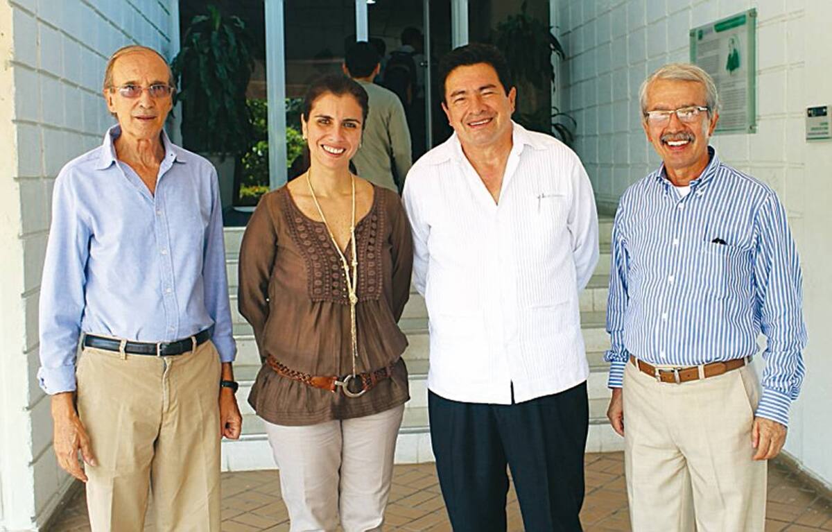Javier Sanín, Paola Amar, Pedro Prieto y Antonio Torres. Archivo particular