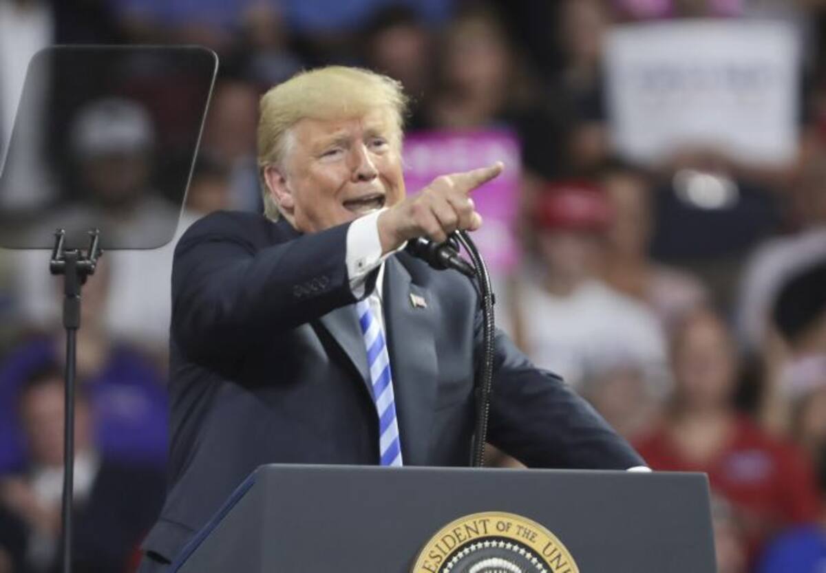 Donald Trump, presidente de Estados Unidos. EFE MARK LYONS