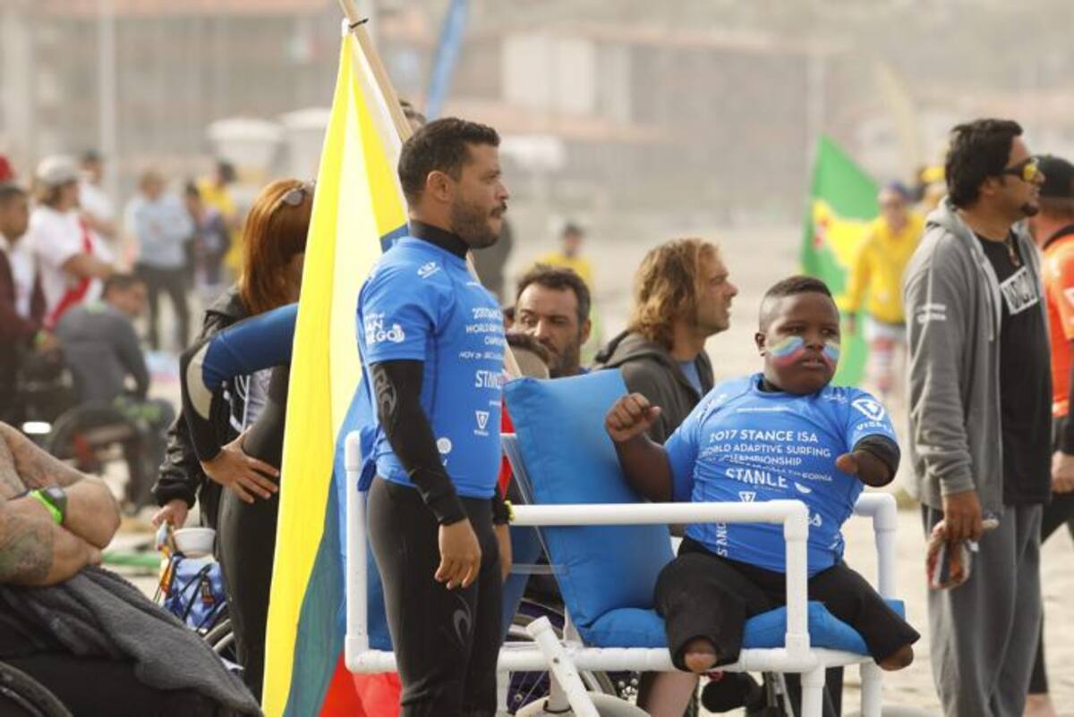Freddy Marimón disputará la final del Mundial de surf adaptado. CORTESÍA