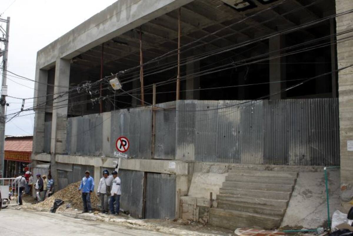 La construcción del edificio “La Bendición” está paralizada de manera preventiva por orden de la Secretaría de Planeación. MANUEL SANTIAGO PÉREZ - EL UNIVERSAL -